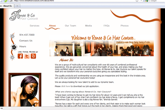 Renee & Co. Hair Couture Site